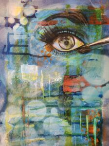 Painting by Jullie-Ann Viljoen