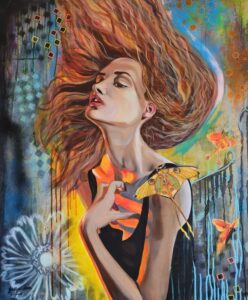 Painting by Jullie-Ann Viljoen