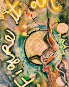 Painting by Jullie-Ann Viljoen