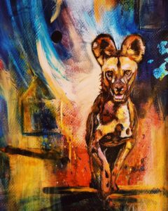 Painting by Jullie-Ann Viljoen