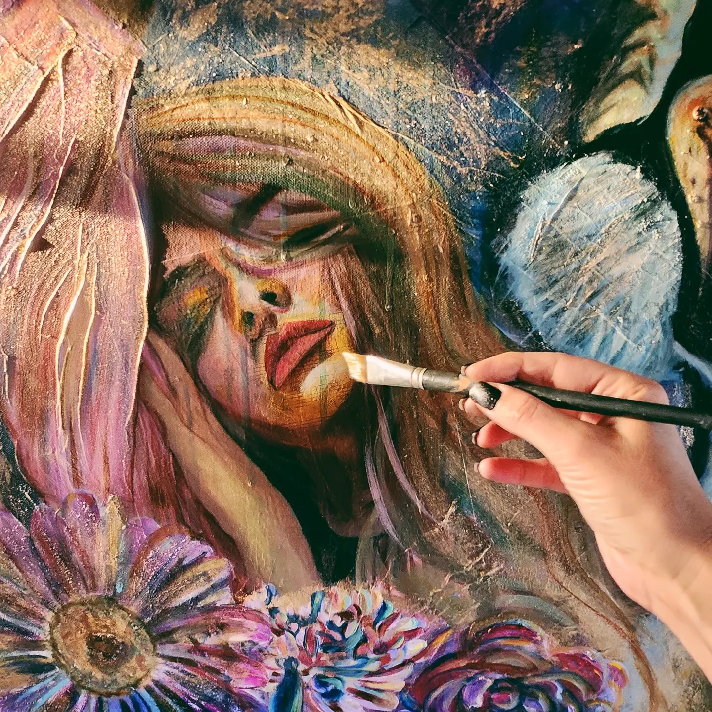 Painting by Jullie-Ann Viljoen